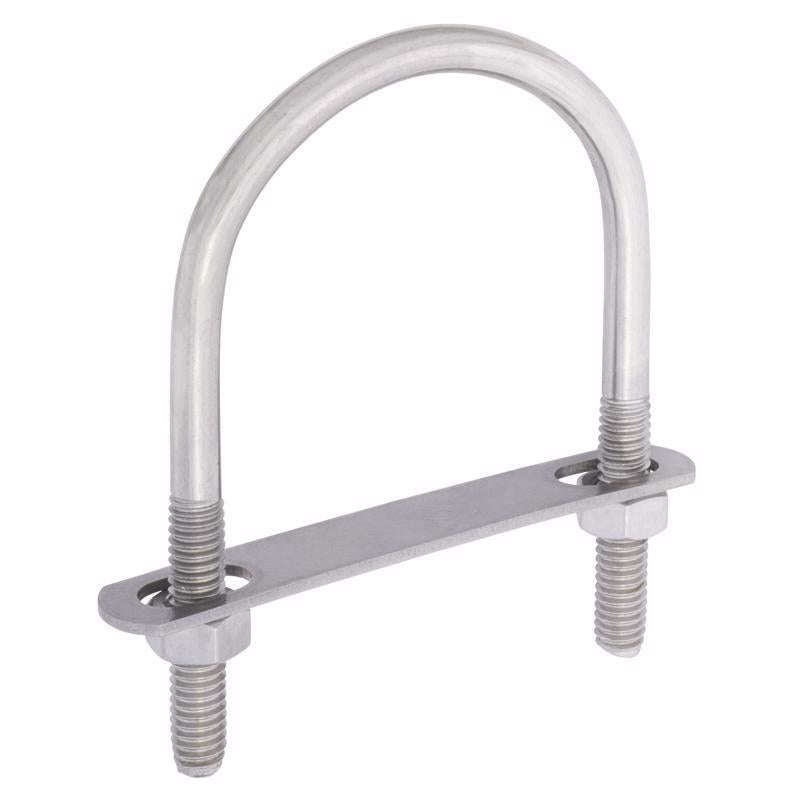 Hampton 5/16 in. X 2-1/2 in. W X 3-1/2 in. L Coarse Stainless Steel U-Bolt, Pack of 5