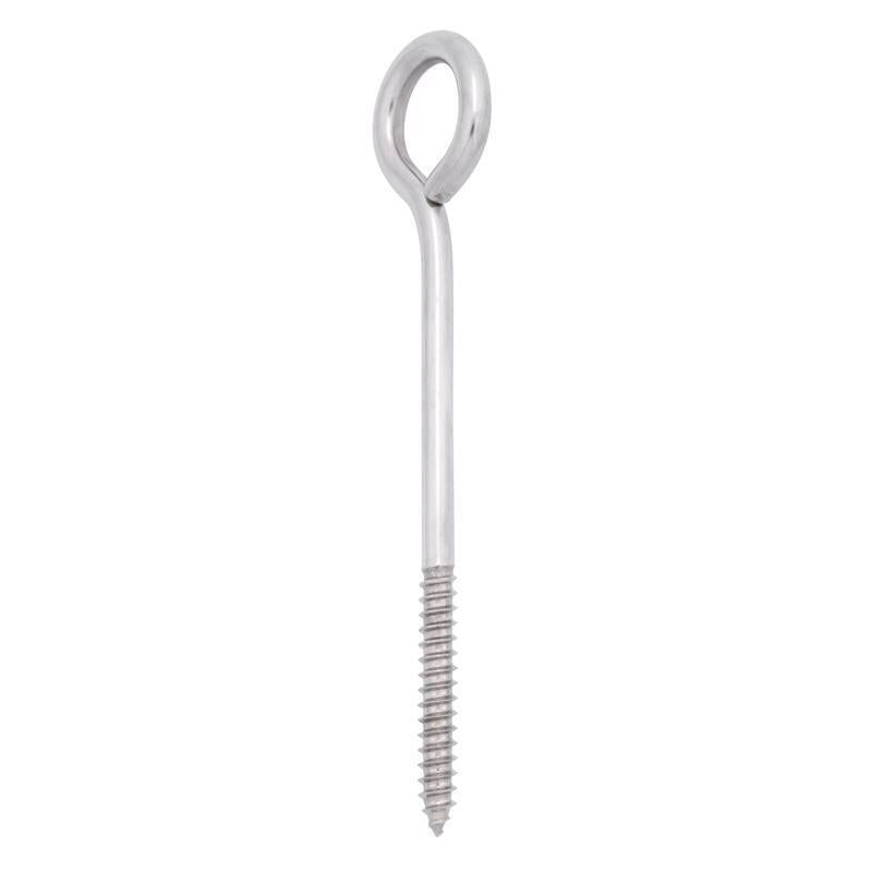 Hampton 5/16 in. X 6 in. L Stainless Stainless Steel Lag Thread Eyebolt, Pack of 5