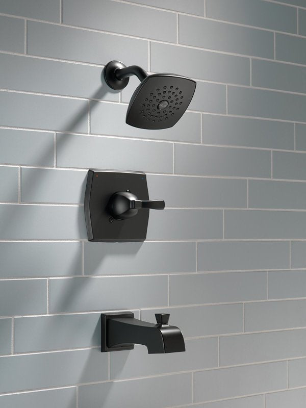 Delta FLYNN Monitor 14 144768C-BL Tub and Shower Faucet, Single Function Showerhead, 2 gpm Showerhead, 1-Handle