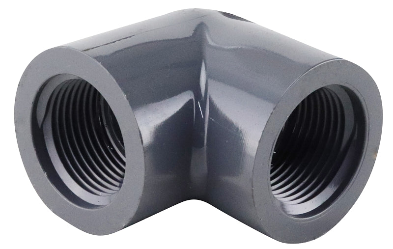 Lasco 808007BC Pipe Elbow, 3/4 in, FIP, 90 deg Angle, PVC, SCH 80 Schedule