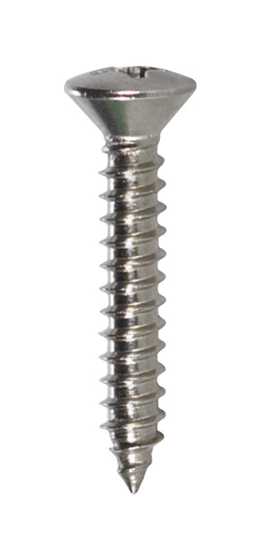 HILLMAN No. 8 X 1 in. L Phillips Oval Head Sheet Metal Screws 100 pk