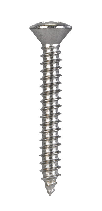 HILLMAN No. 8 X 1-1/4 in. L Phillips Oval Head Sheet Metal Screws 100 pk