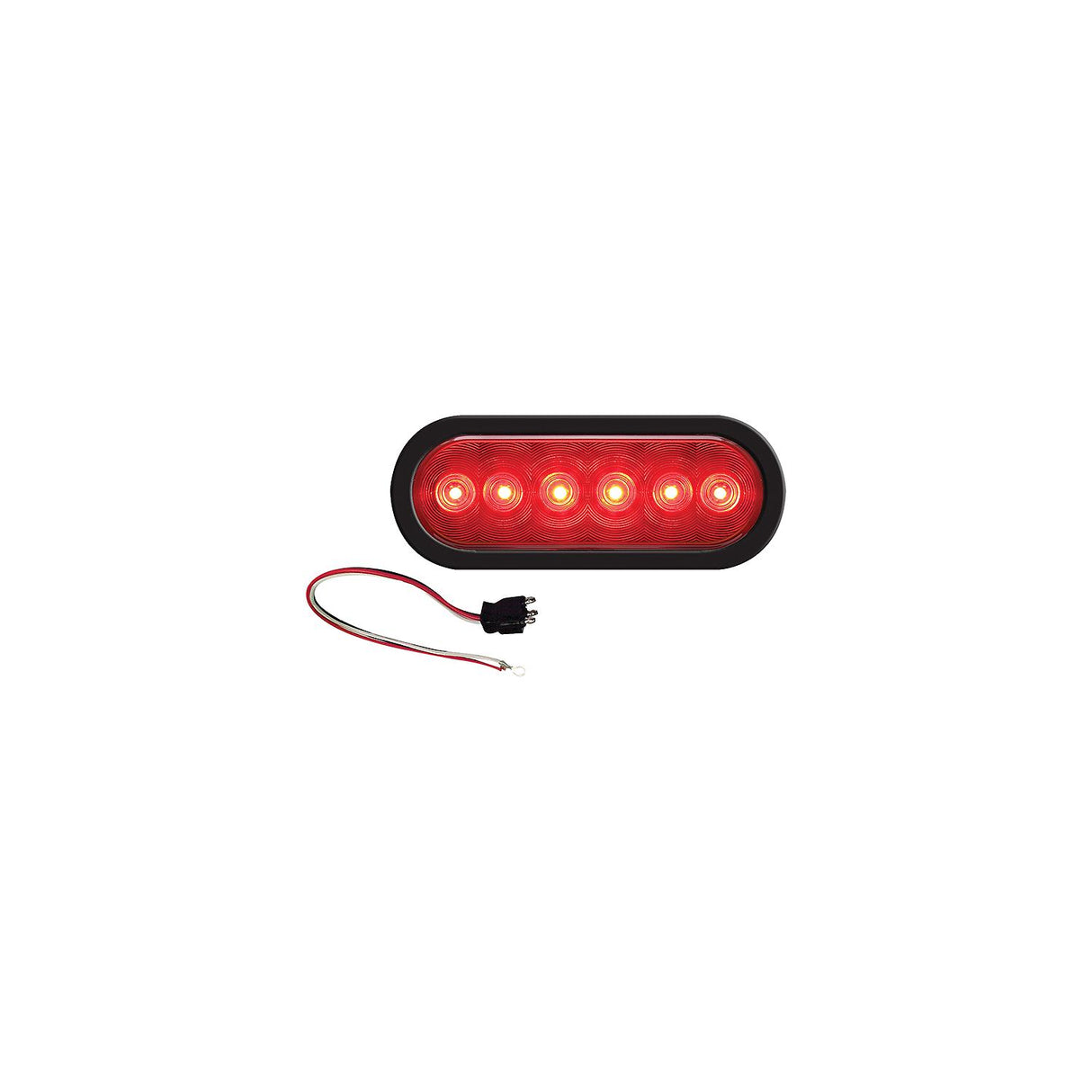 LED 6" Oval Sealed Tail Light Kit for Flush Mount