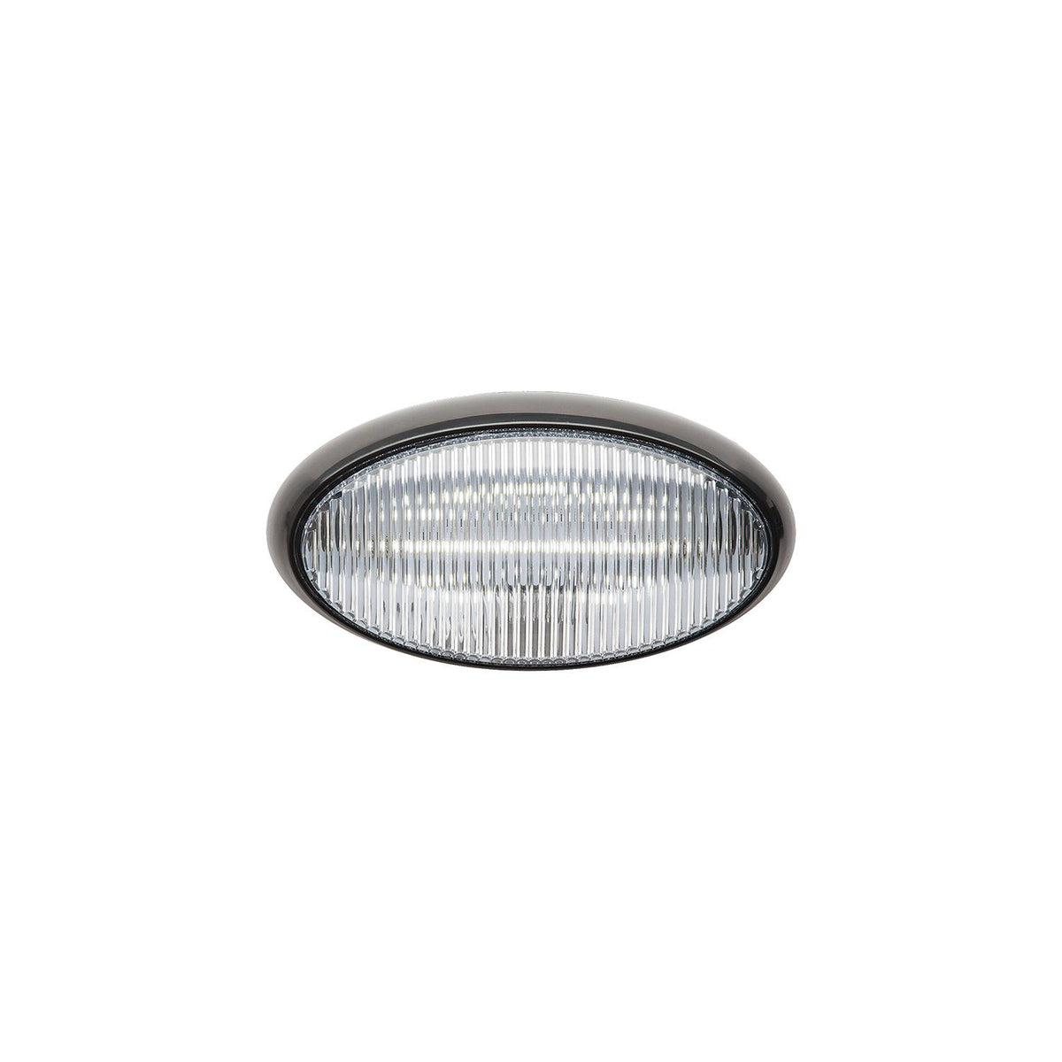 FulTyme RV 1188 LED Porch Light, Clear Light/ Black Housing w/o Switch