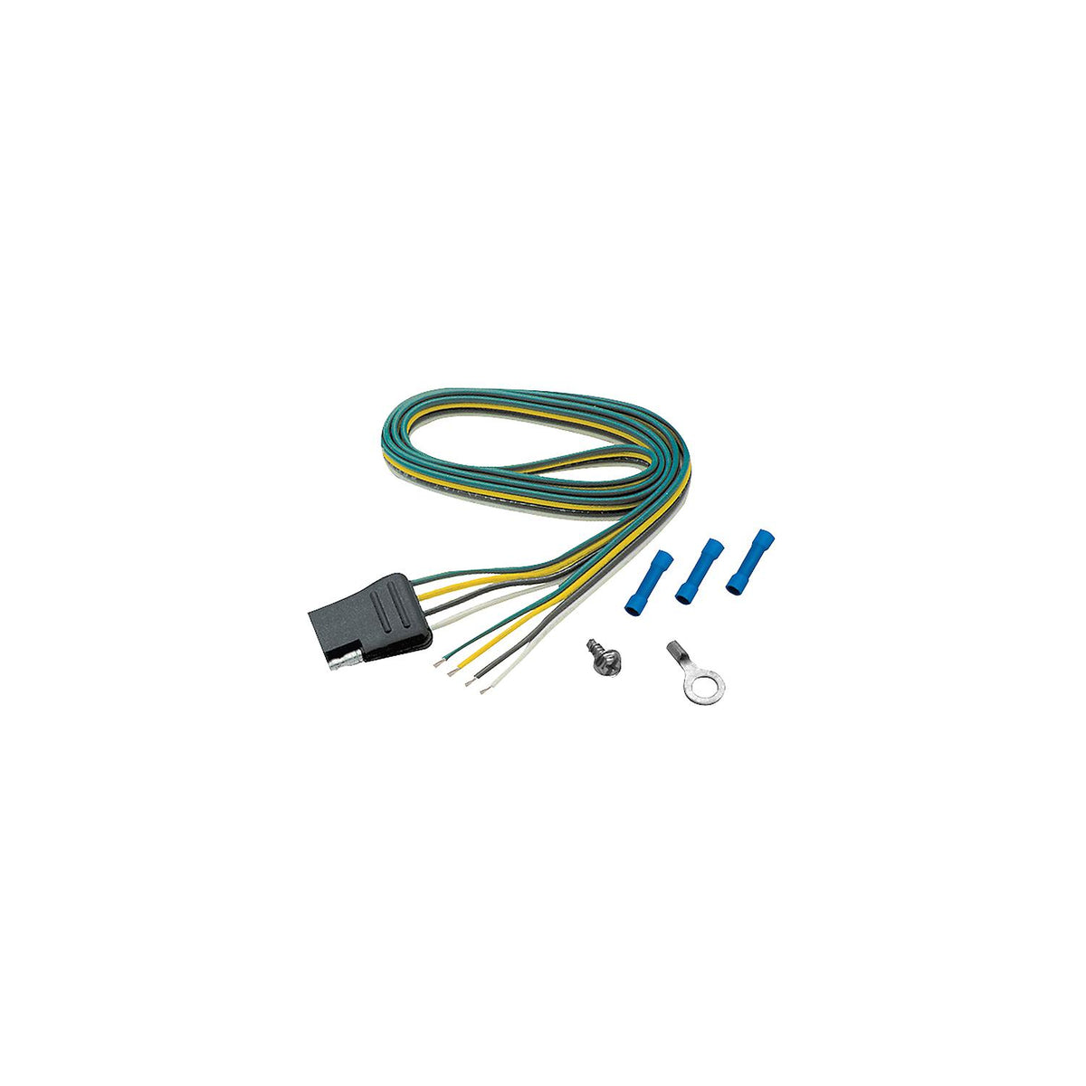 4-Way Flat Trailer Harness 48″Car Side for 2-Wire Systems