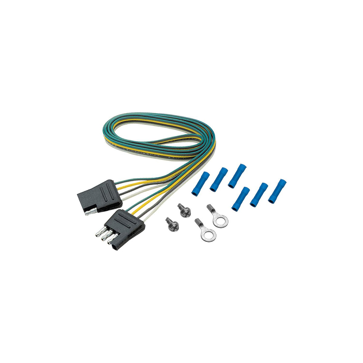 4-Way Flat Trailer Harness 60″Car and Trailer Side Loop