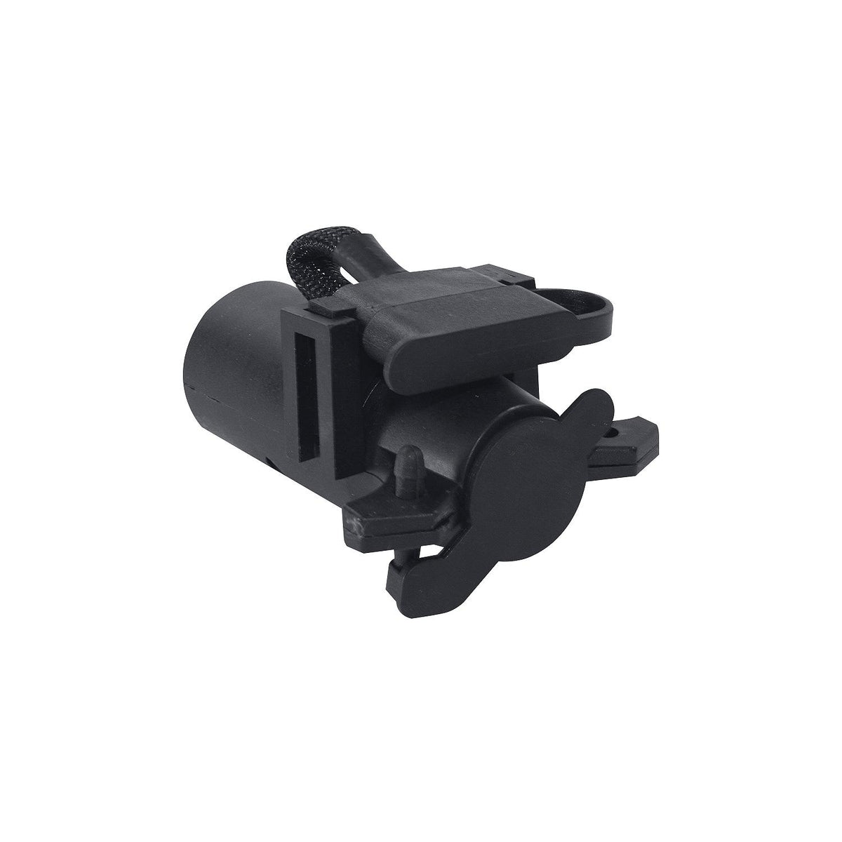 7-Way RV Style Connector to 6-Way Round and 5-Way Flat Adapter