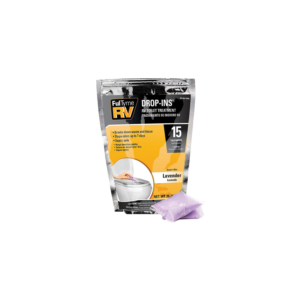 FulTyme RV 3999 RV Toilet Treatment Drop-INs, Lavender Scent