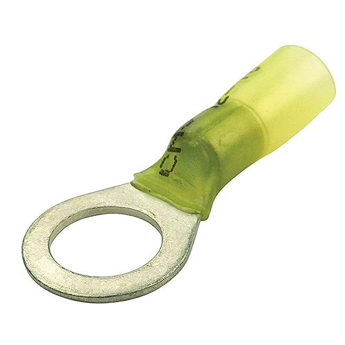 FulTyme RV Heat Shrink Ring Terminal, 16-14 Ga., 3/8″ Stud, Blue, 3/Pk