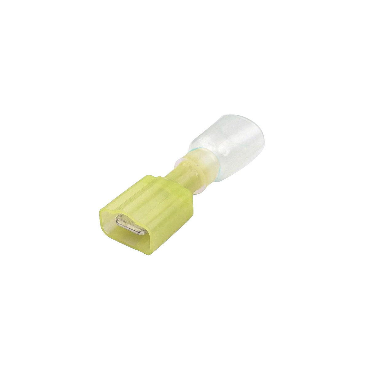 FulTyme RV Heat Shrink Insulated Quick Disconnect, 12-10 Ga. Male, Yellow, 25/Pk
