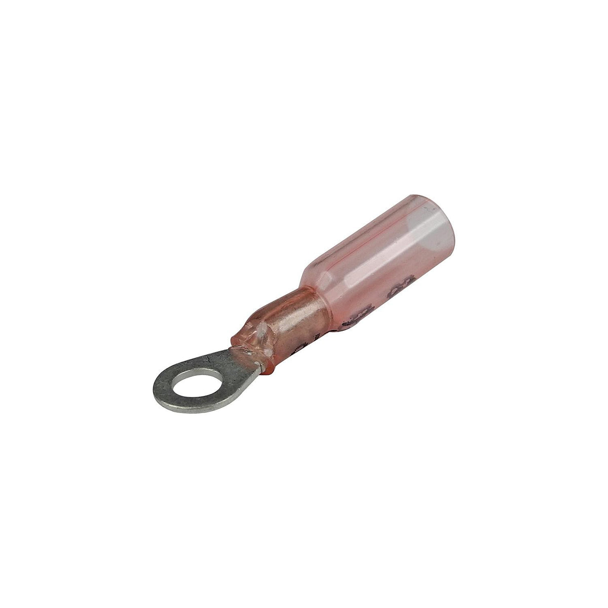 FulTyme RV Heat Shrink Ring Terminal, 22-18 Ga., #10 Stud, Red, 3/Pk
