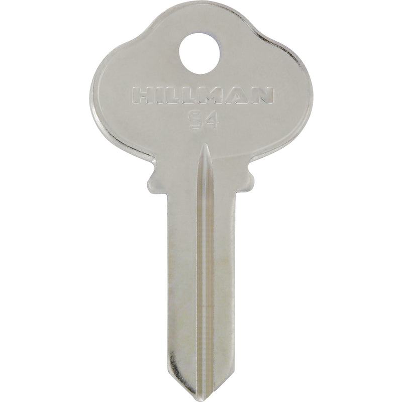 HILLMAN Traditional Key House/Office Key Blank 124 S4 Single For Sargent Locks, Pack of 4