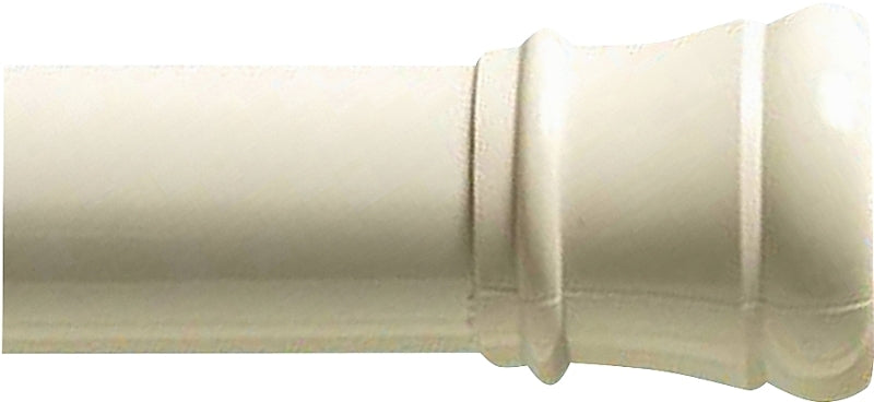 Zenna Home 608W/604W Adjustable Shower Curtain Rod, 34-1/2 to 60 in L Adjustable, 1-1/4 in Dia Rod, Steel