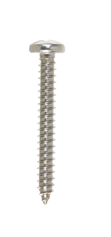 HILLMAN No. 10 X 1-1/2 in. L Phillips Pan Head Sheet Metal Screws 100 pk