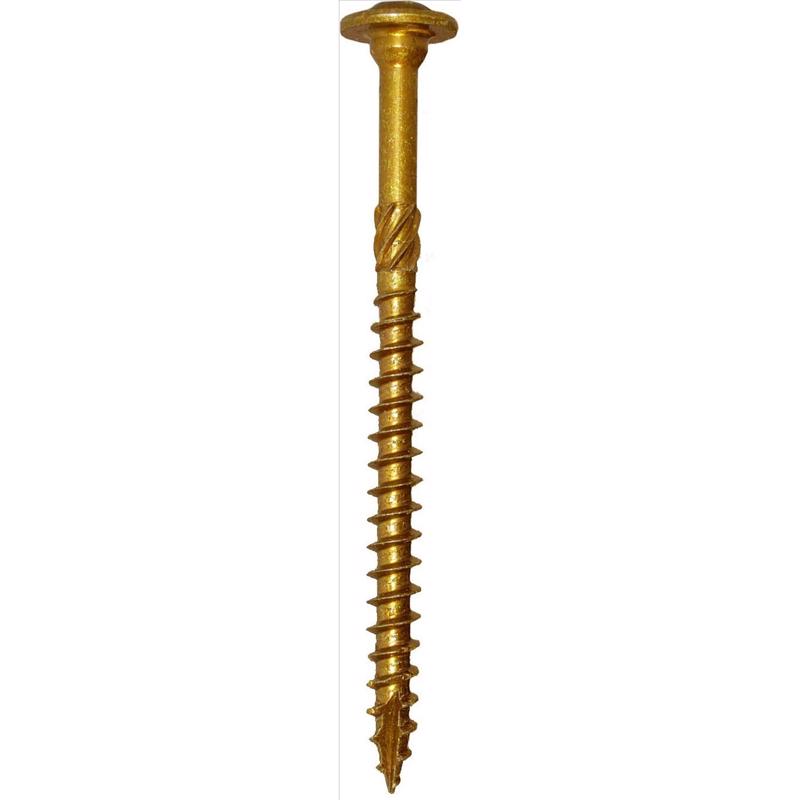 GRK Fasteners No. 10 in. X 3-1/8 in. L Star Hex Head W-Cut Structural Screws