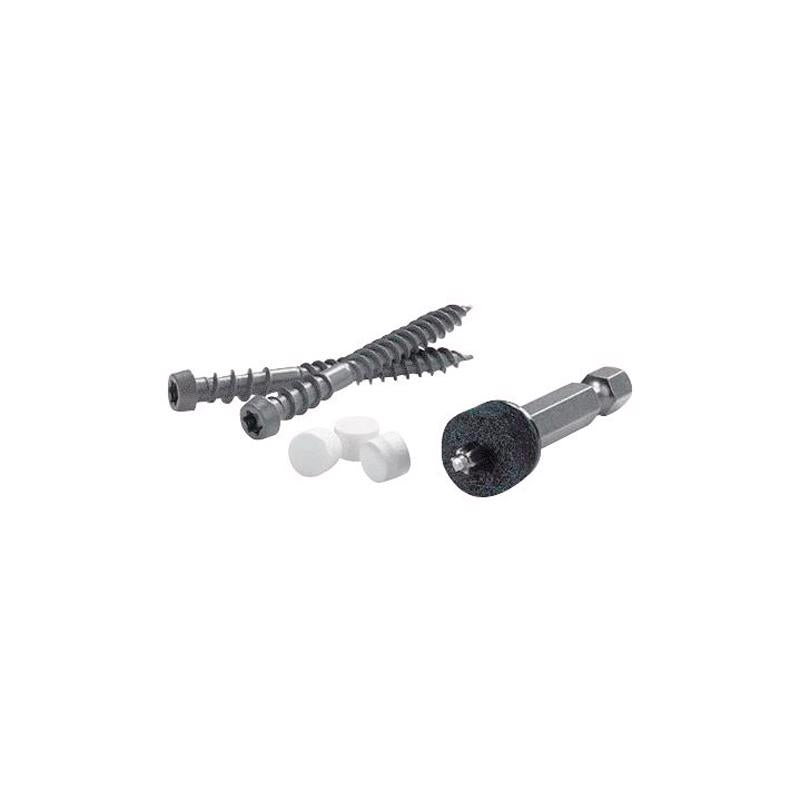 FastenMaster Cortex No. 9 X 2 in. L Star Coarse Trim Screws with Plugs