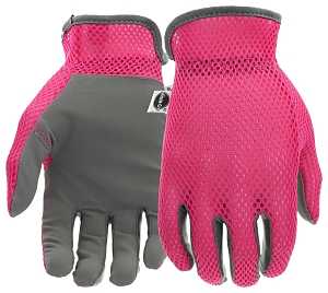 Miracle-Gro MG86120-W-SM Breathable, High-Dexterity, Slip-On Garden Gloves, Women's, S/M, Shirred Elastic Cuff