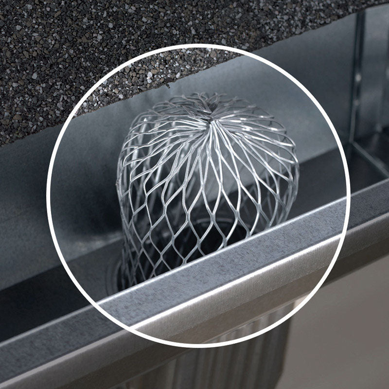 Amerimax 3.5 in. W X 3.5 in. L Gray Aluminum Gutter Strainer 1 pk