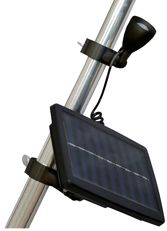 Valley Forge FPML-1 Flagpole Micro Light, 1-Lamp, LED Lamp, Plastic Fixture, Black, Battery Included: Yes