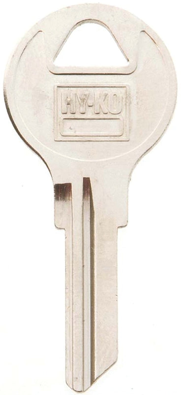 Hy-Ko 11010AP3 Key Blank, Brass, Nickel, For: Chicago Cabinet, House Locks and Padlocks, AP3 Key Number, Pack of 10
