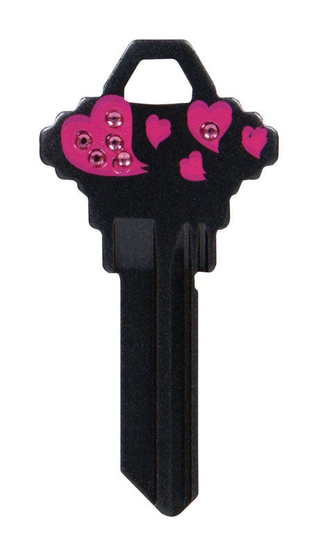 HILLMAN DIVA Hearts House/Office Universal Key Blank SC1 Single, Pack of 6