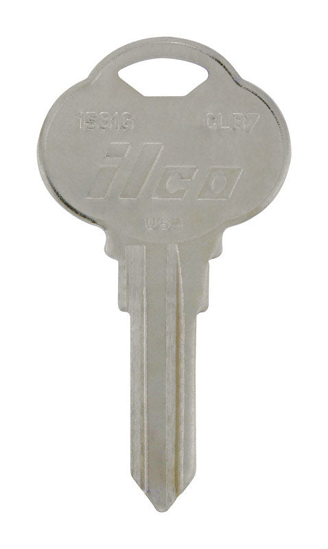 HILLMAN KeyKrafter Automotive Key Blank 188 Double For Club Steering Wheel Silver, Pack of 4