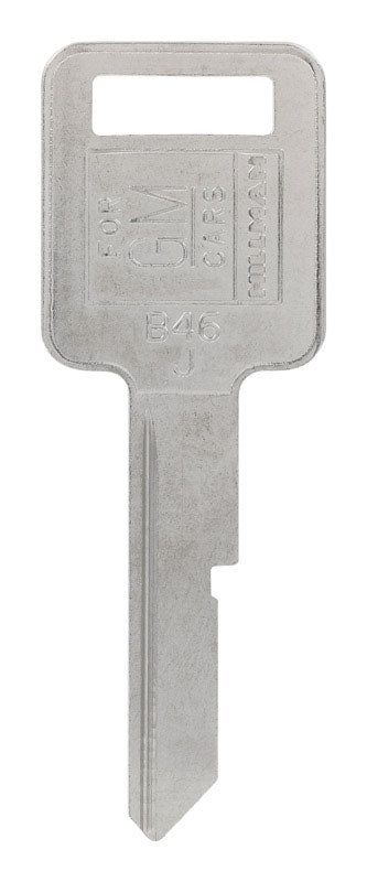 HILLMAN Traditional Key Automotive Key Blank Single For GM Silver, Pack of 10