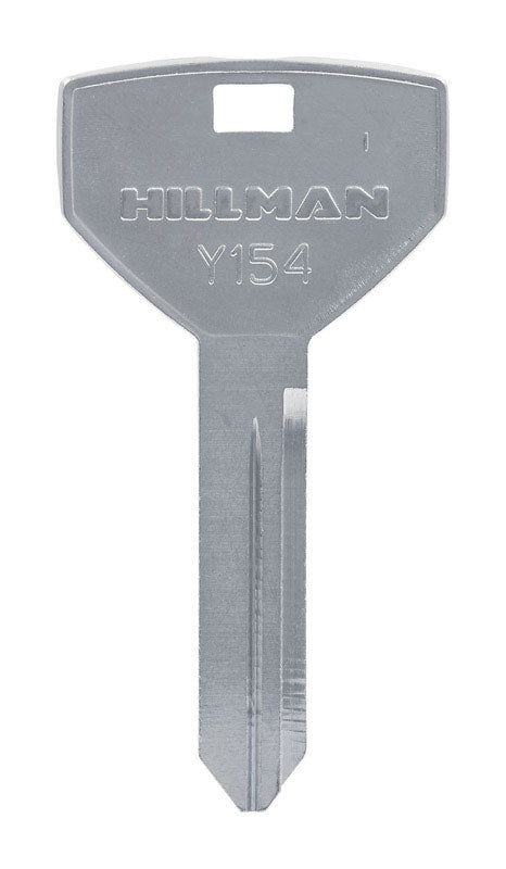HILLMAN Traditional Key Automotive Key Blank Double For Chrysler Silver, Pack of 10