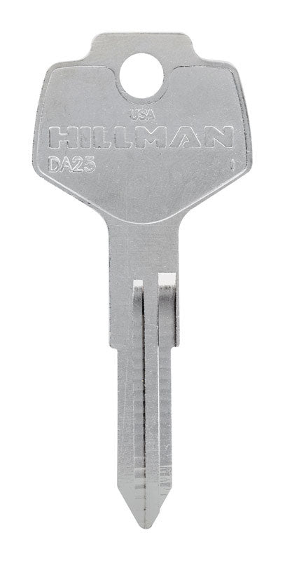 HILLMAN Traditional Key Automotive Key Blank Double For Nissan Silver, Pack of 10