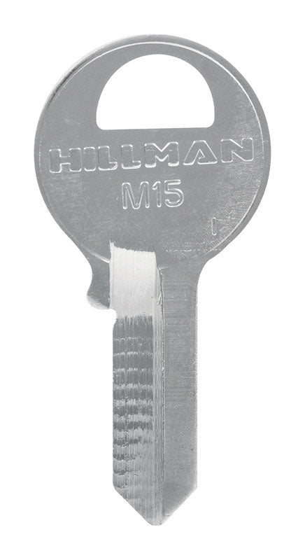 HILLMAN Traditional Key Padlock Key Blank M15 Single For Master Locks, Pack of 10