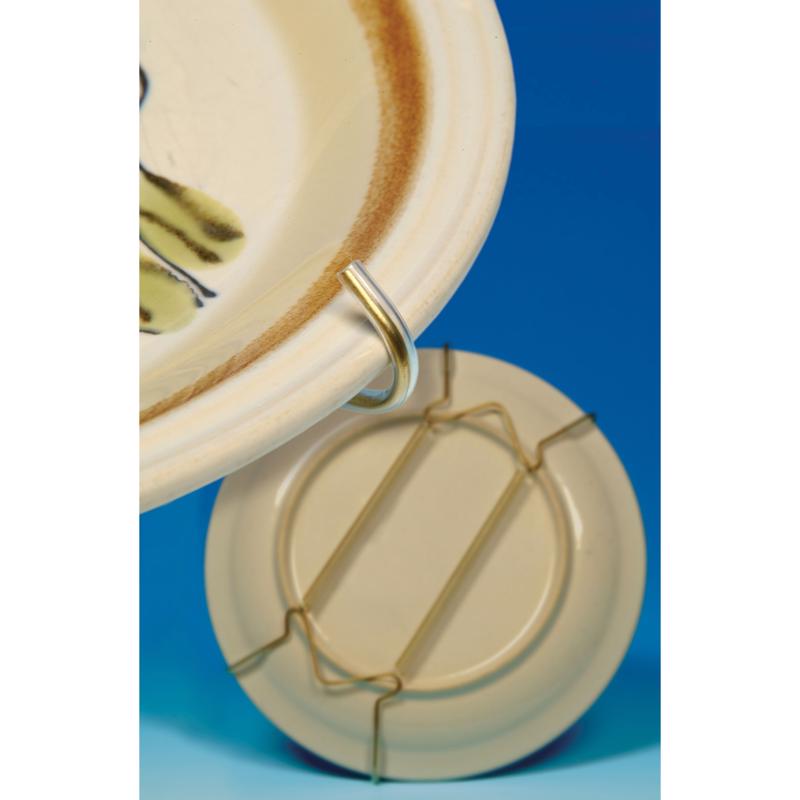 HILLMAN Brass-Plated Gold All Purpose Hanger 30 lb 1 pk, Pack of 10