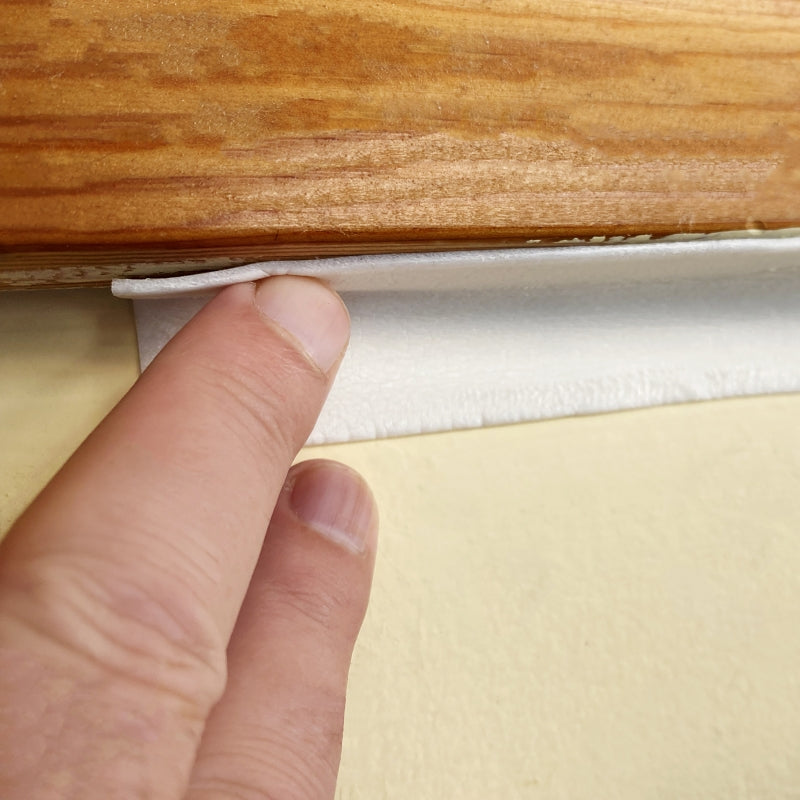 Frost King GS110 Weatherstrip Tape, 1in W, 10 ft L, 1 in Thick, PVC Backing, White