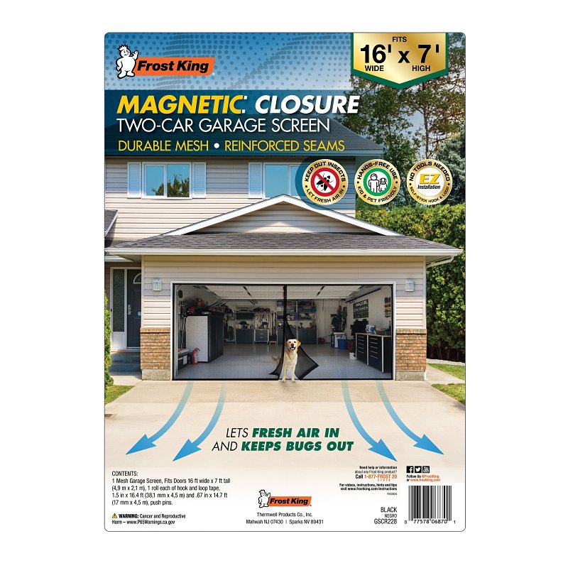 Frost King GSCR26 Garage Door Screen
