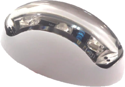 TH Marine LED72000DP Oval Courtesy Light, White w/Blue LEDs