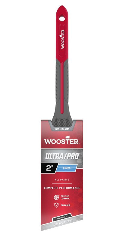 Wooster Ultra/Pro GRIPTECH MAX Series G4181-2 Paint Brush, 2 in W, Firm Brush, 2-7/16 in L Bristle