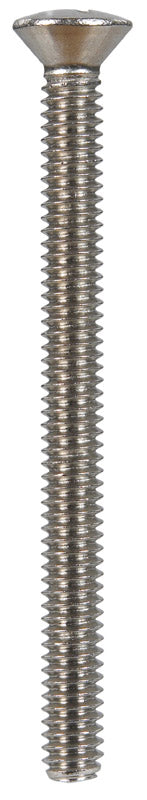 HILLMAN No. 1/4-20 in. X 3 in. L Phillips Oval Head Stainless Steel Machine Screws 50 pk