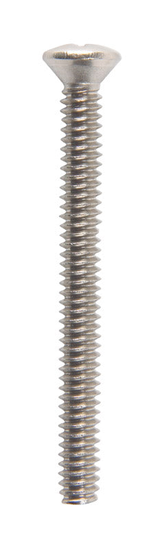 HILLMAN No. 10-24 X 2 in. L Phillips Oval Head Stainless Steel Machine Screws 100 pk