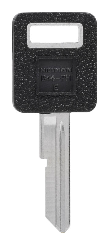 HILLMAN Traditional Key Automotive Key Blank Single For GM Black/Silver, Pack of 5