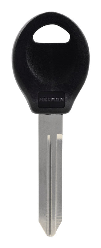 HILLMAN Traditional Key Automotive Key Blank Double For Nissan Black/Silver, Pack of 5