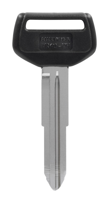 HILLMAN Traditional Key Automotive Key Blank Double For Toyota Black/Silver, Pack of 5