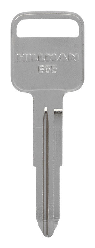 HILLMAN Traditional Key Automotive Key Blank Double For GM Silver, Pack of 10
