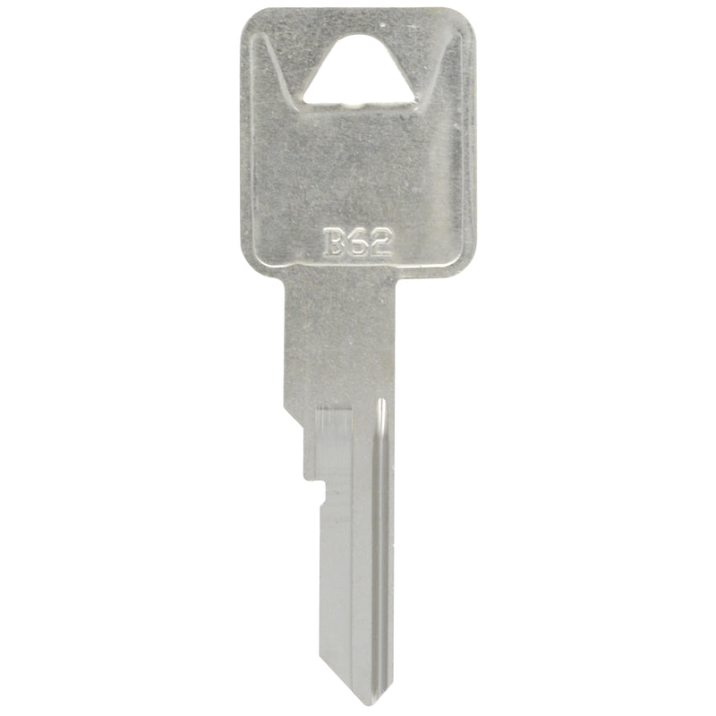 HILLMAN Traditional Key Automotive Key Blank Single For GM Silver, Pack of 10