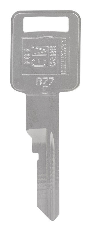 HILLMAN Traditional Key Automotive Key Blank Single For GM Silver, Pack of 10