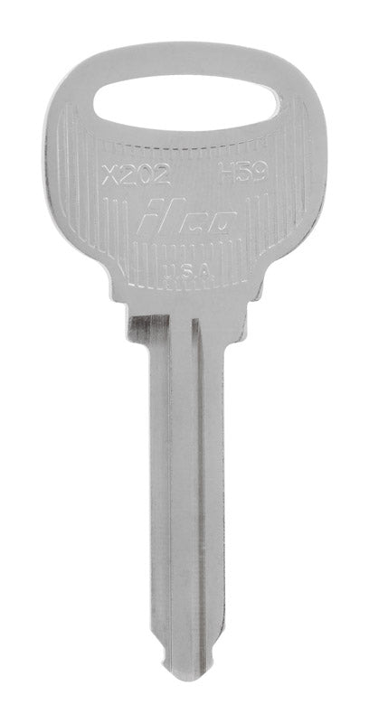 HILLMAN Traditional Key Automotive Key Blank Double For Ford Silver, Pack of 10