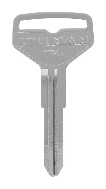 HILLMAN Traditional Key Automotive Key Blank Double For Toyota Silver, Pack of 10
