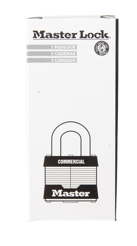 Master Lock 1-5/16 in. H X 1 in. W X 1-3/4 in. L Steel Double Locking Exterior Padlock, Pack of 6