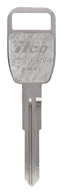 HILLMAN Traditional Key Automotive Key Blank Double For Land Rover Silver, Pack of 10