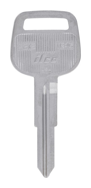 HILLMAN Traditional Key Automotive Key Blank Double For Toyota Silver, Pack of 10