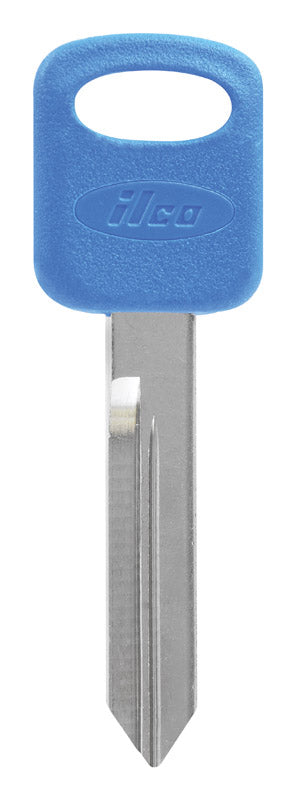 HILLMAN ColorPlus Traditional Key Automotive Key Blank Double For Ford Blue/Silver, Pack of 5