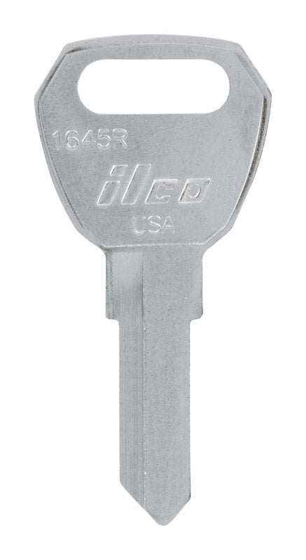 HILLMAN Traditional Key Automotive Key Blank Double For Fulton Silver, Pack of 10
